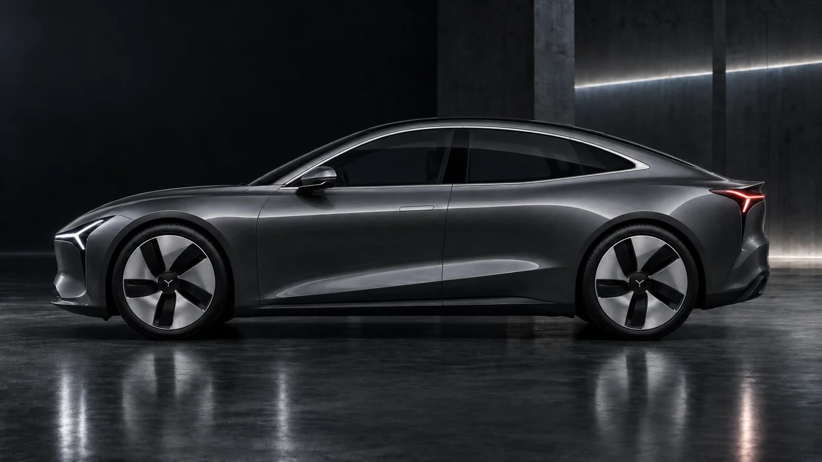 Dyntree M1E Divide Graphite prototype — side profile